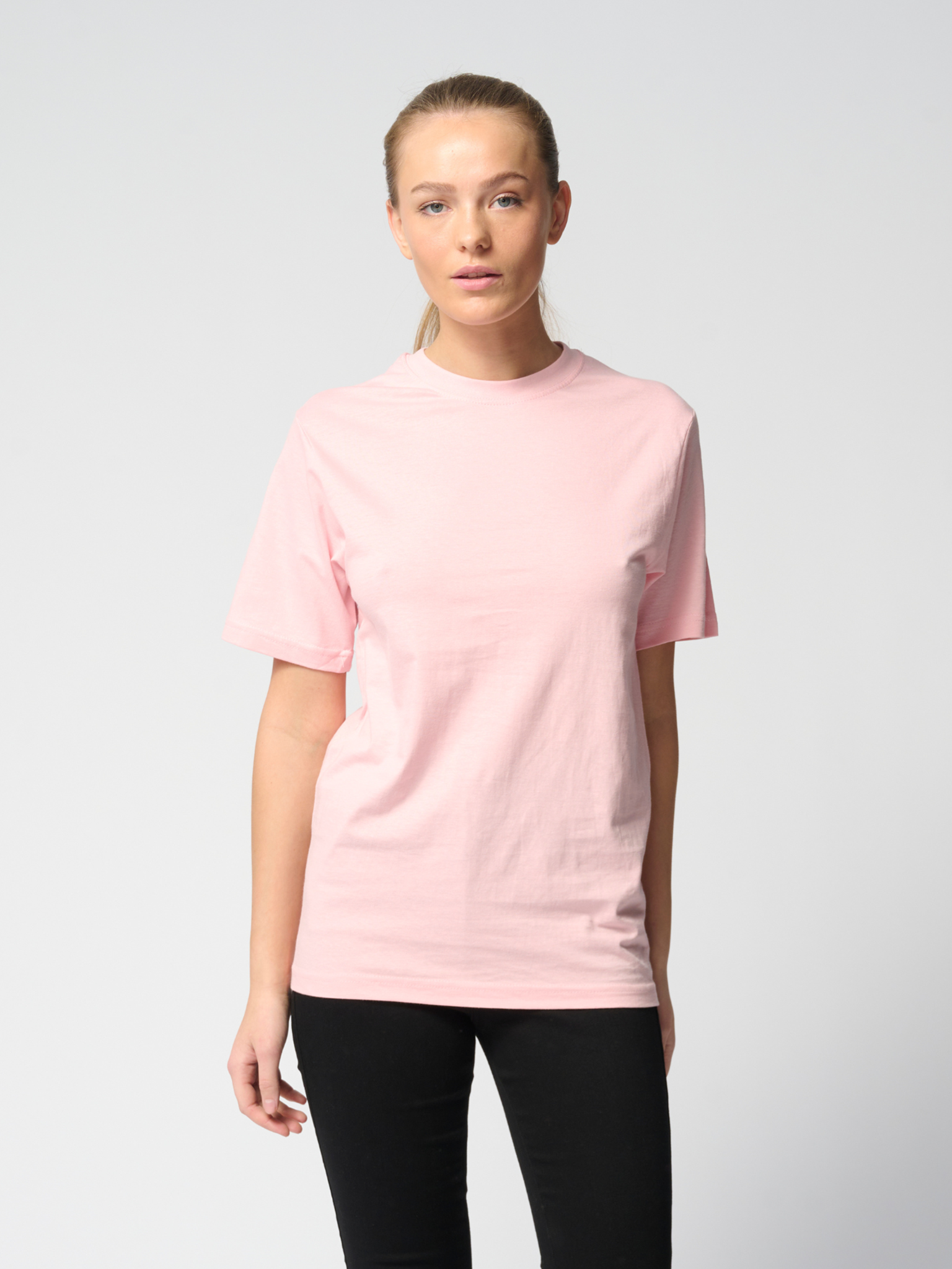 Oversized t-shirt - Rose - TeeShoppen - Lyserød