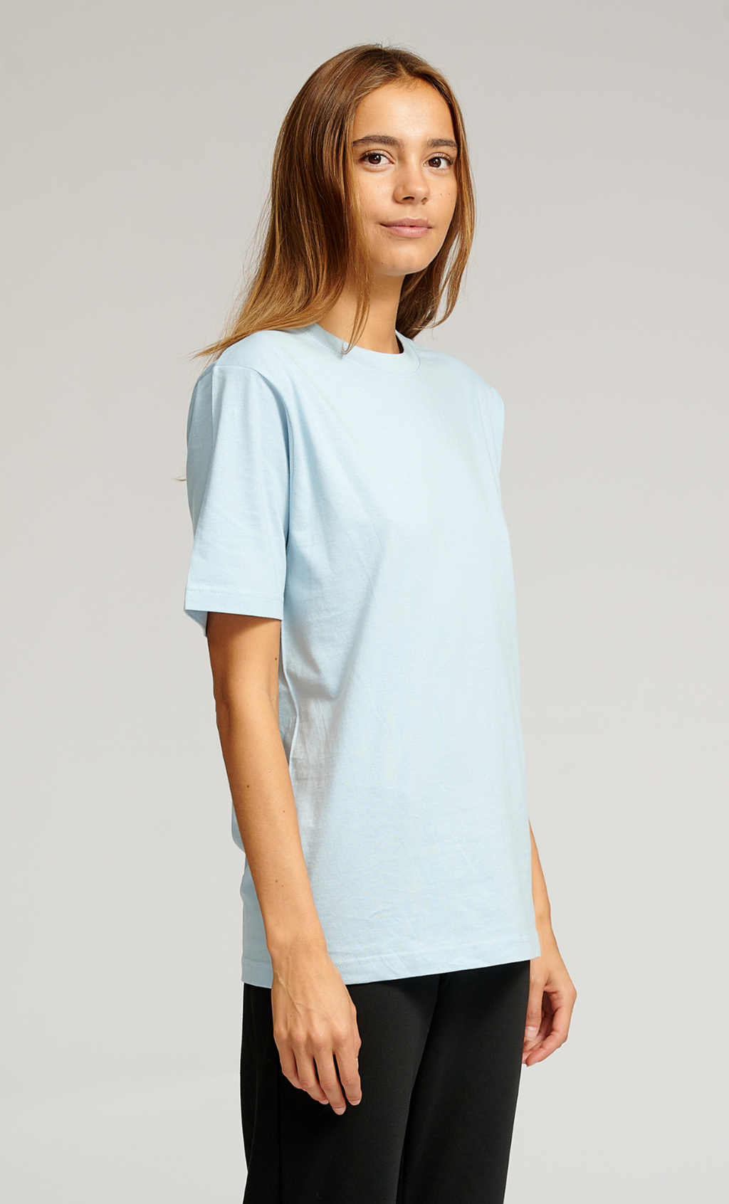 Oversized t-shirt - Lyseblå (dame)