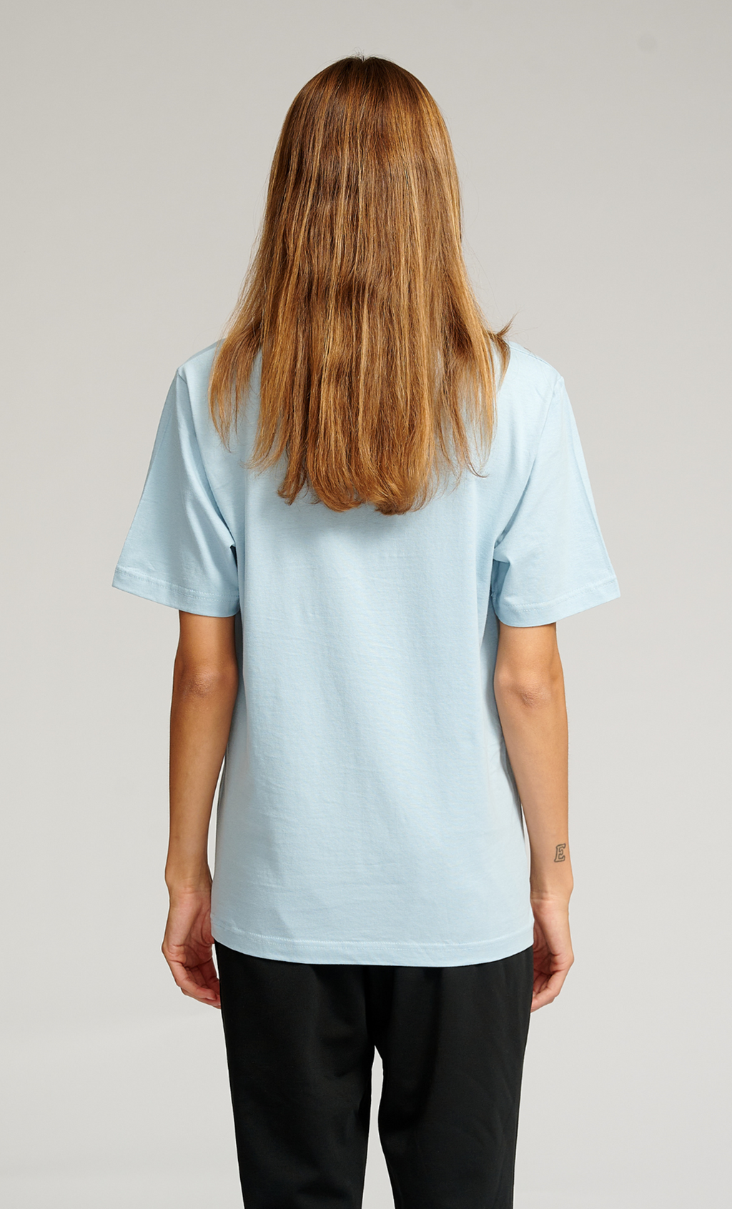 Oversized t-shirt - Lyseblå (dame)