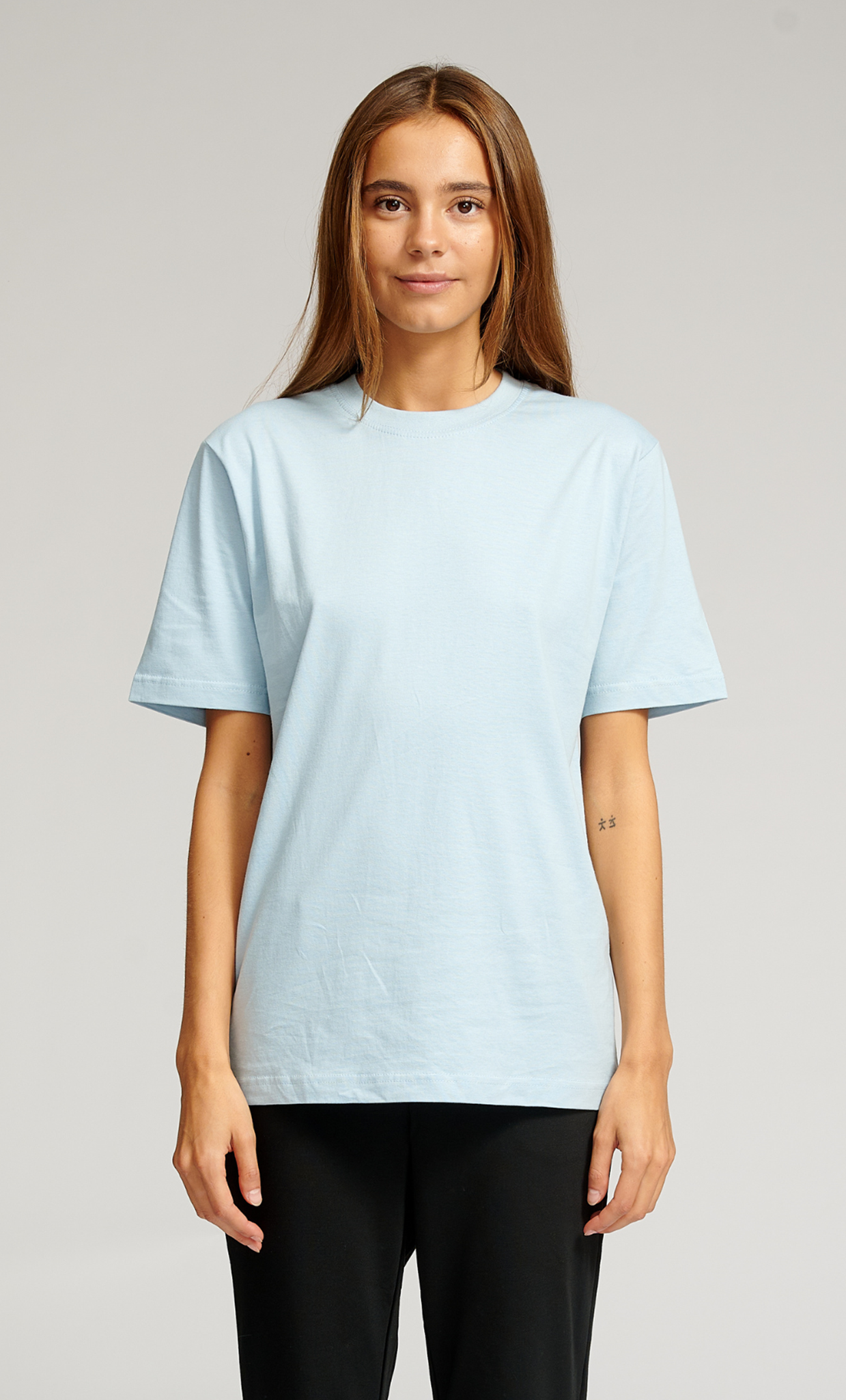 Oversized t-shirt - Lyseblå (dame) - TeeShoppen - Blå