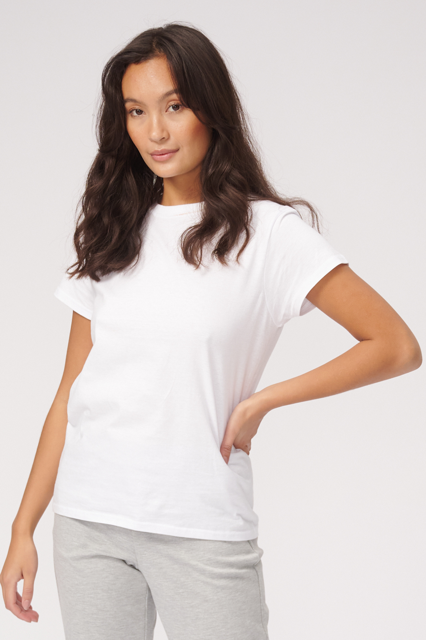 Basic T-shirt - Hvid - TeeShoppen - Hvid 4