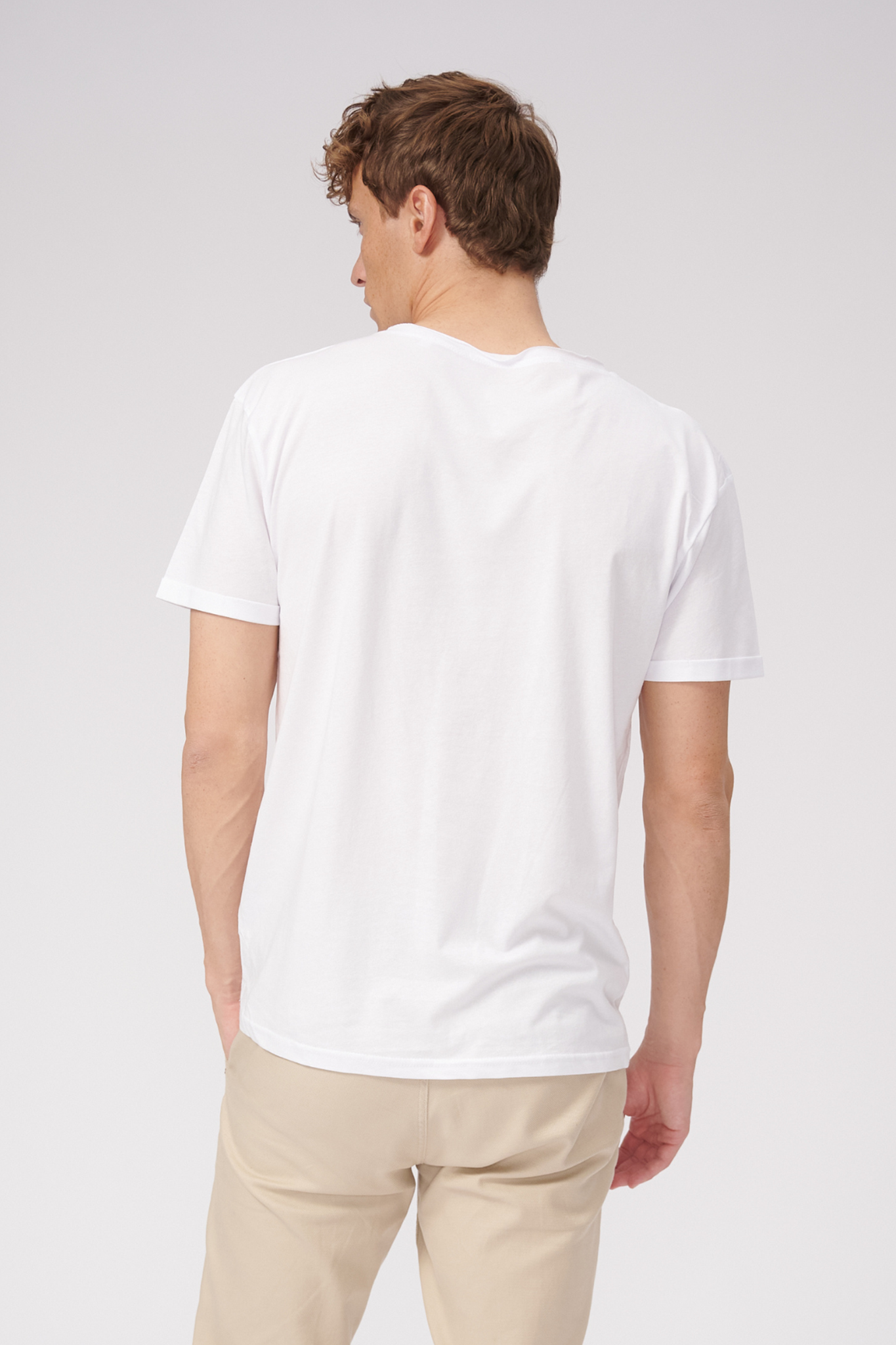 Raw Neck T-shirt - Hvid - TeeShoppen - Hvid 2