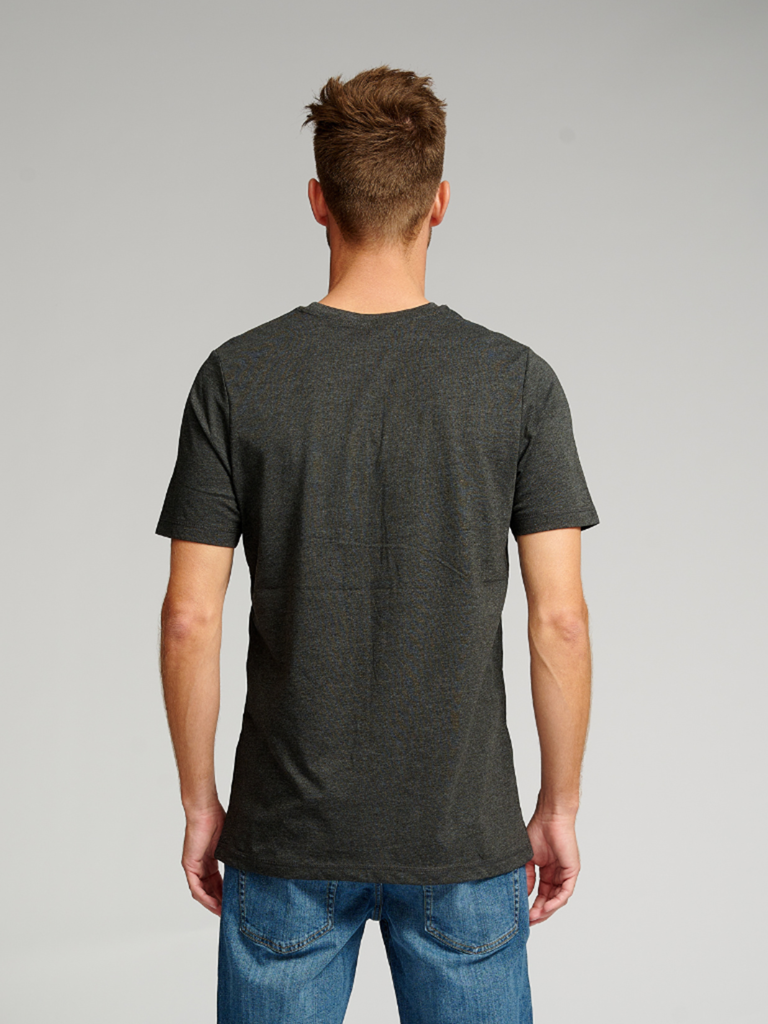 Basic T-shirt - Mørkegrå - TeeShoppen - Grå 4
