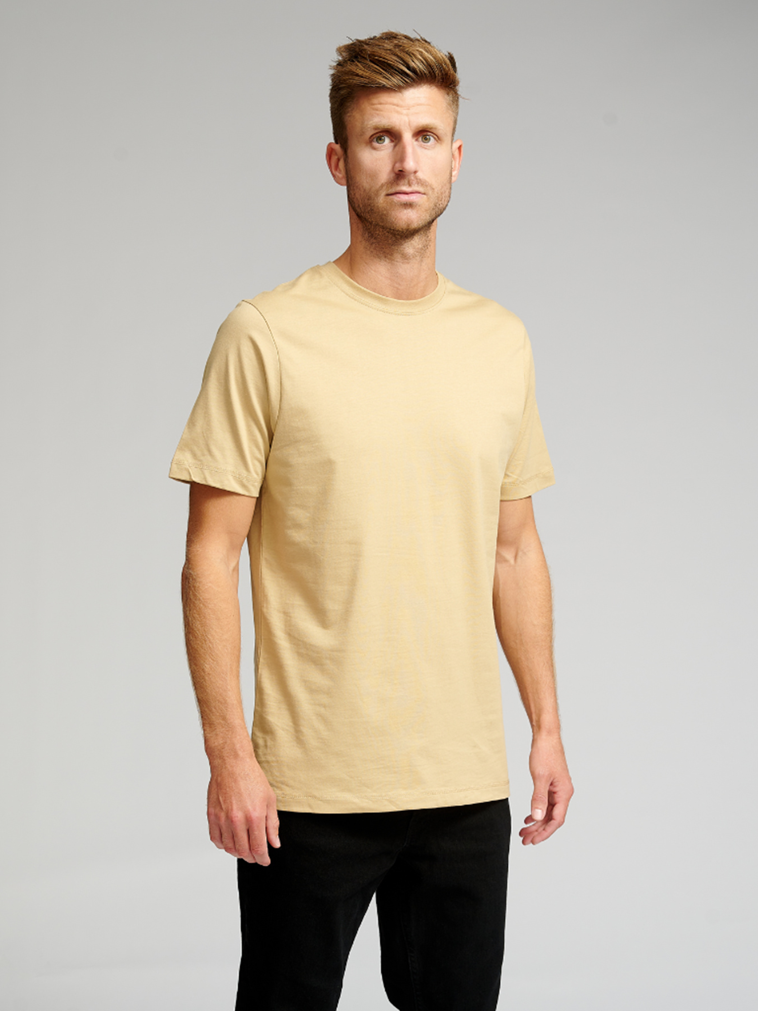 Basic T-shirt - Sand - TeeShoppen - Sand/Beige 2