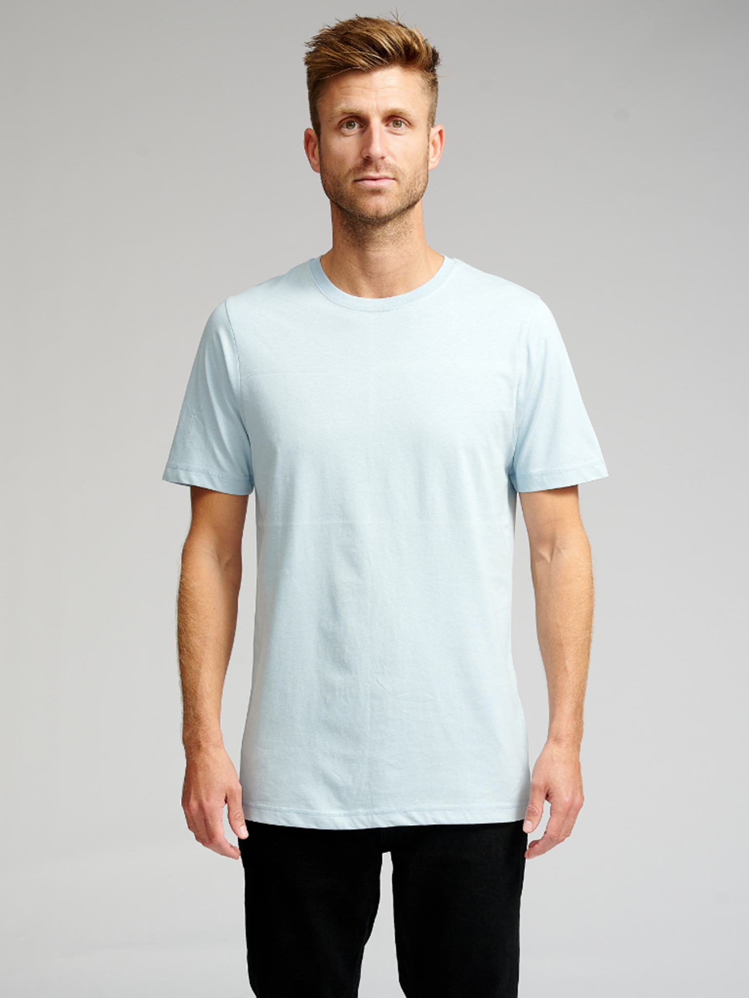 Basic T-shirt - Lyseblå - TeeShoppen - Blå