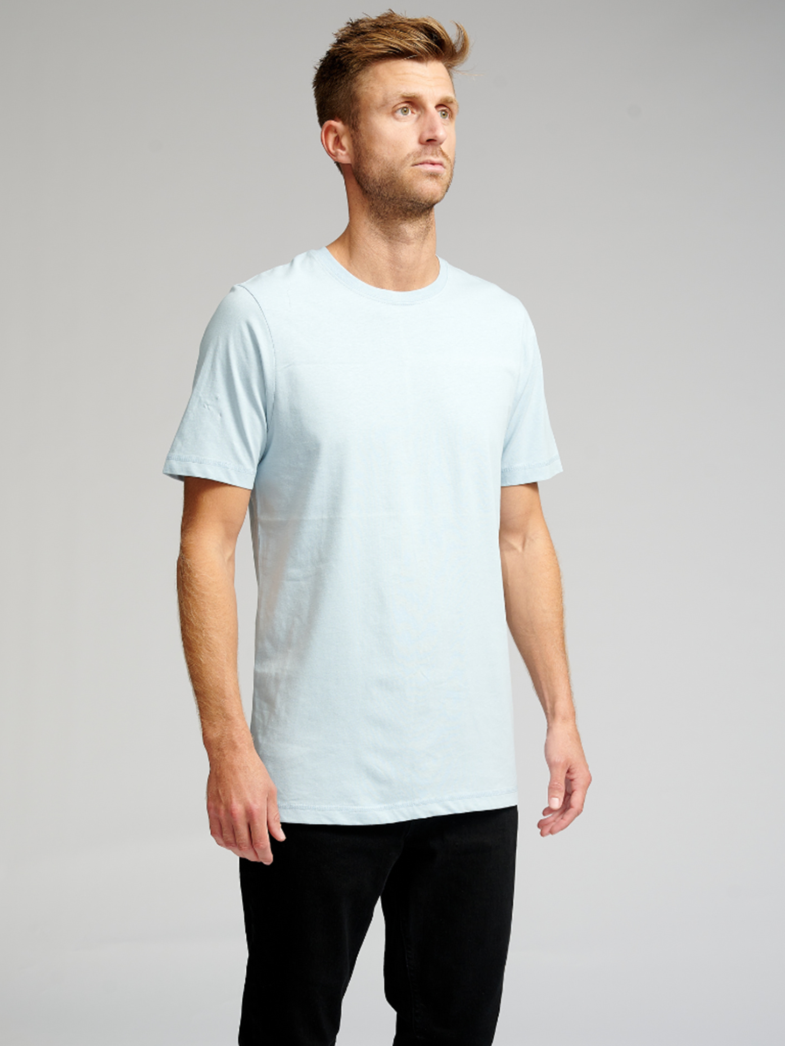 Basic T-shirt - Lyseblå - TeeShoppen - Blå 2