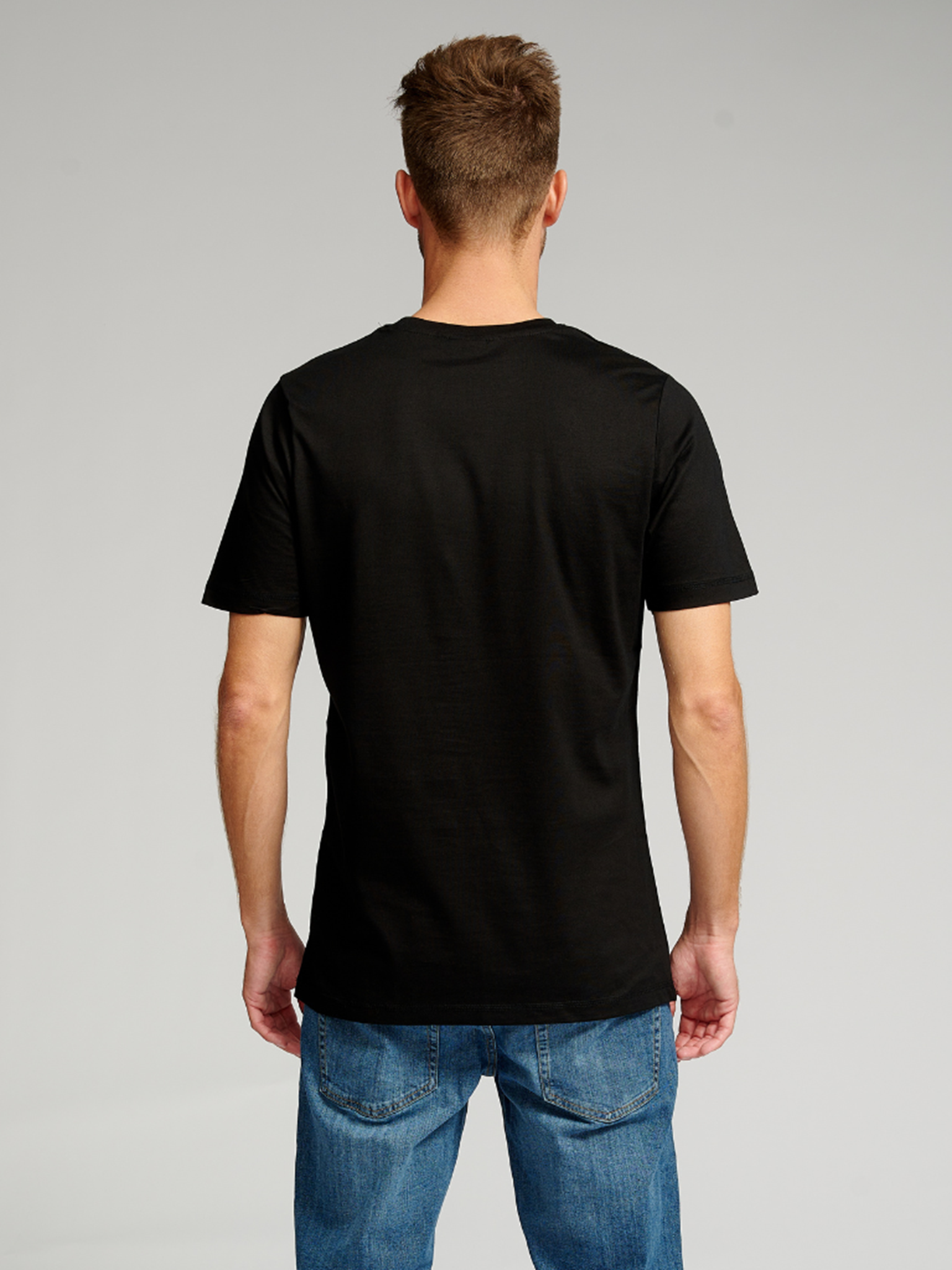 Basic T-shirt - Sort - TeeShoppen - Sort 4