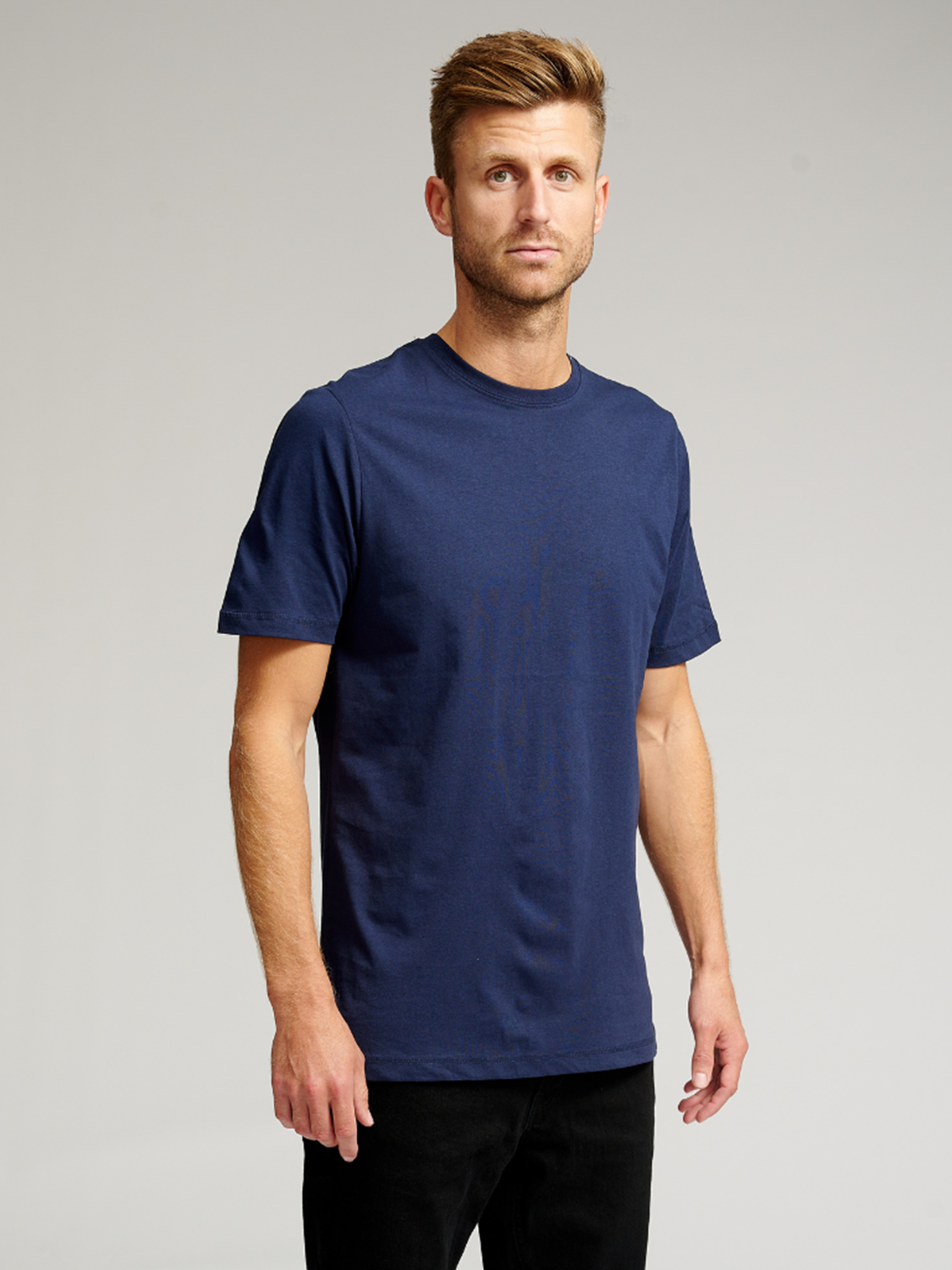 Basic T-shirt - Navy - TeeShoppen - Blå 2