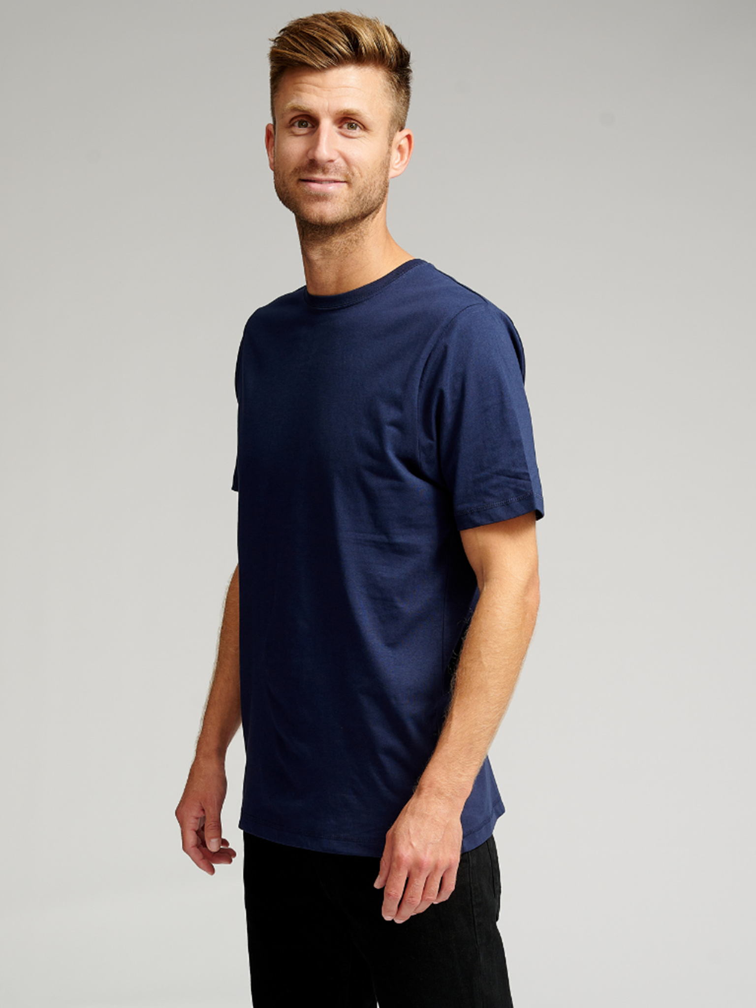 Basic T-shirt - Navy - TeeShoppen - Blå 3