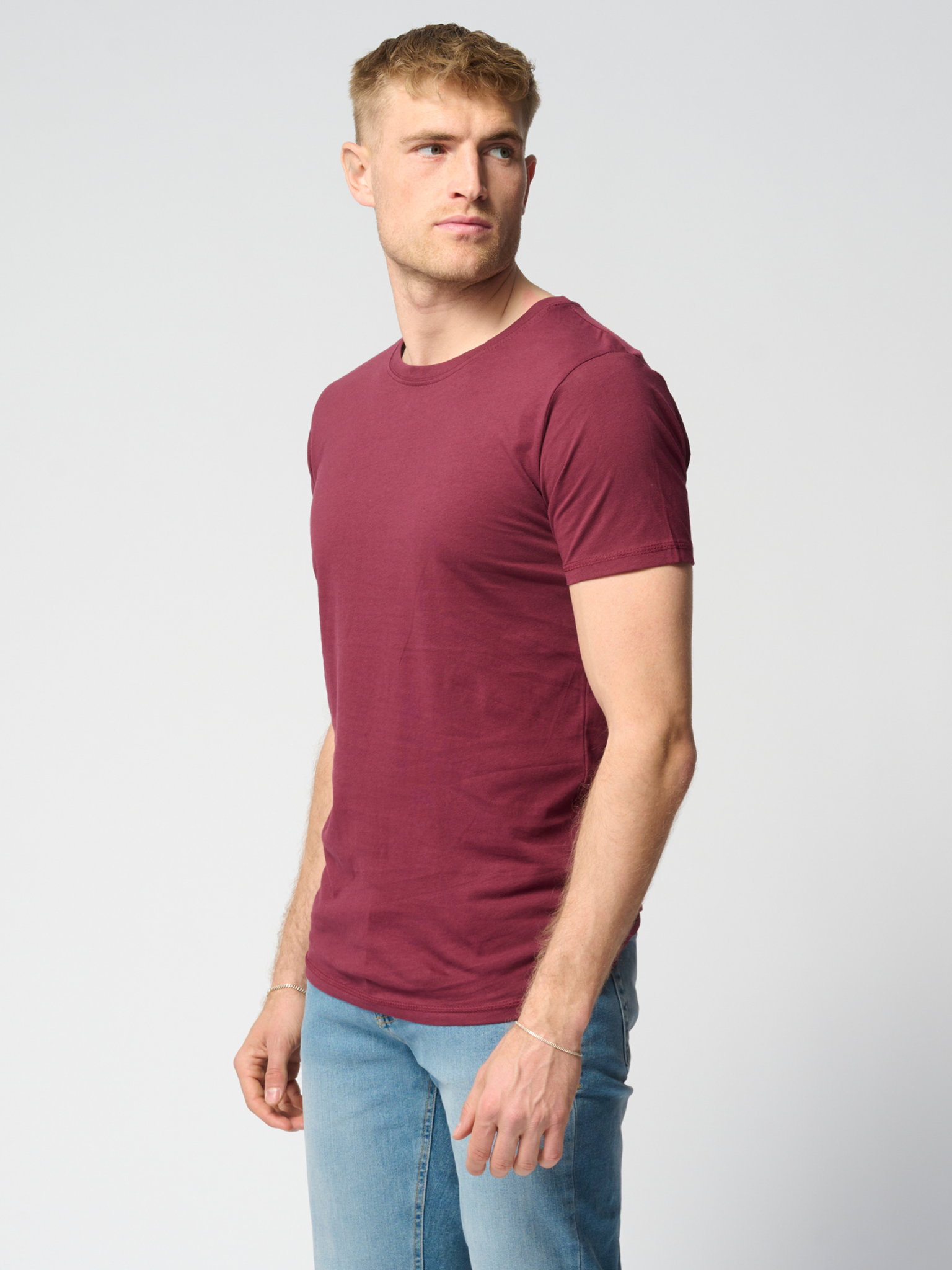 Muscle T-shirt - Bordeaux - TeeShoppen - Rød 3