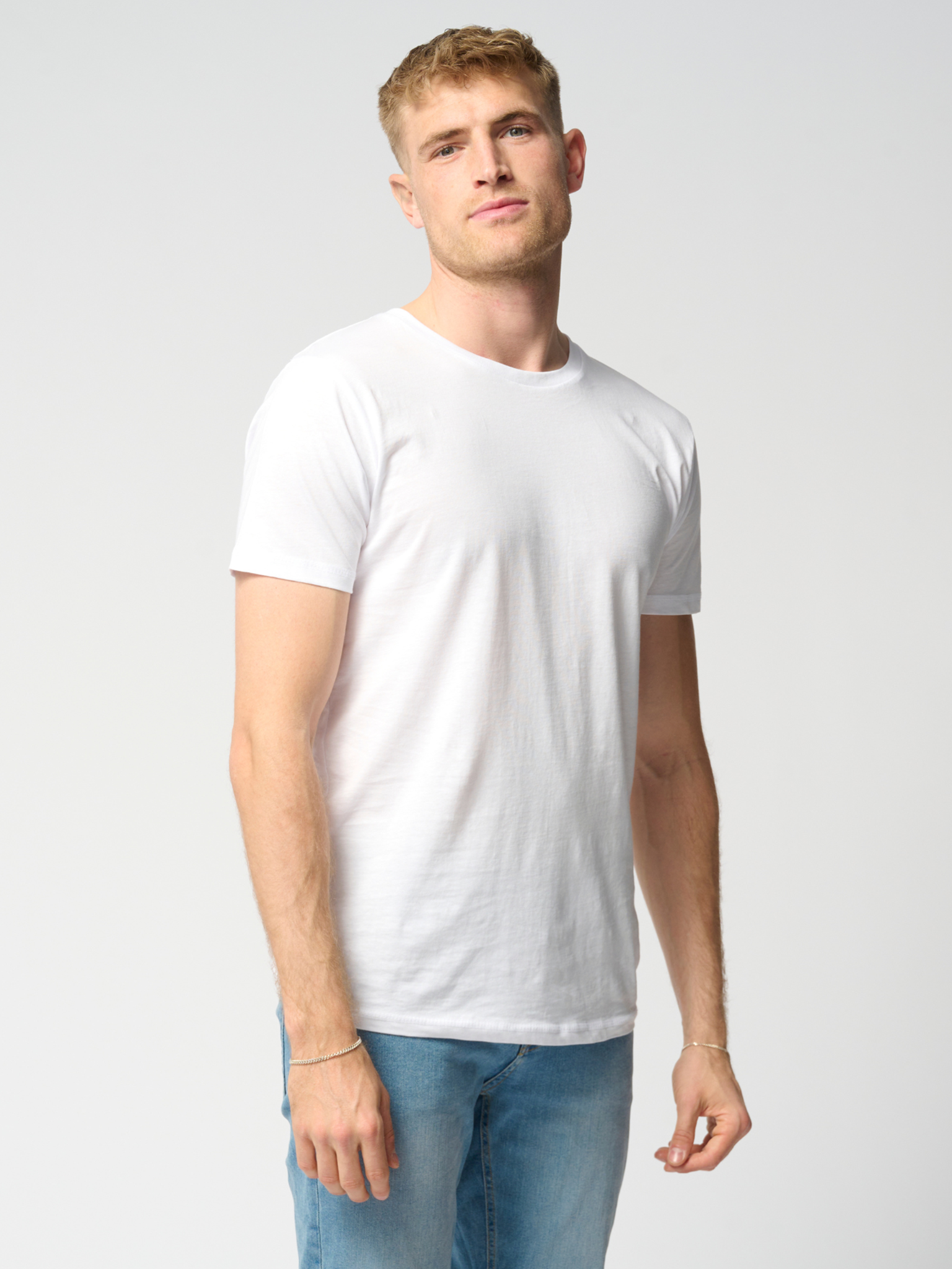 Muscle T-shirt - Hvid - TeeShoppen - Hvid