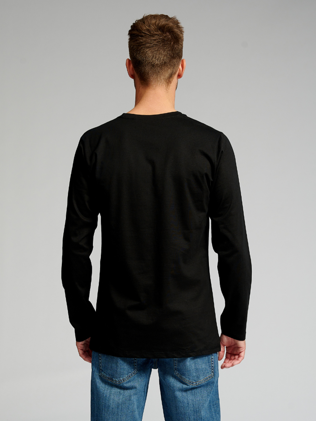 Basic Langærmet T-shirt - Sort