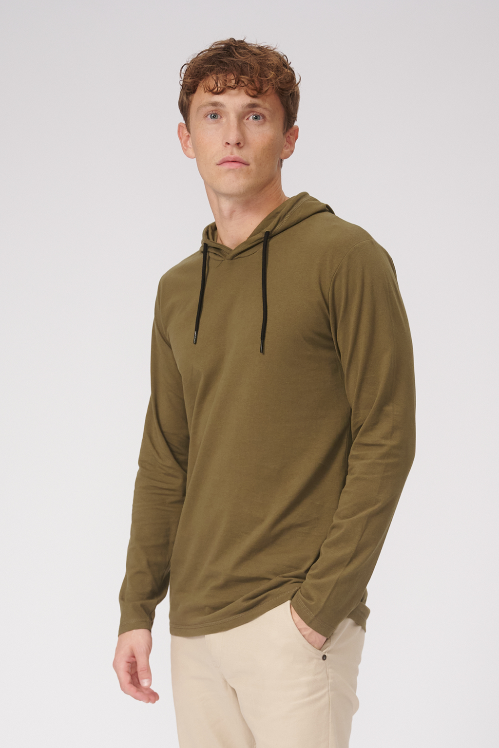 Light hoodie - Oliven