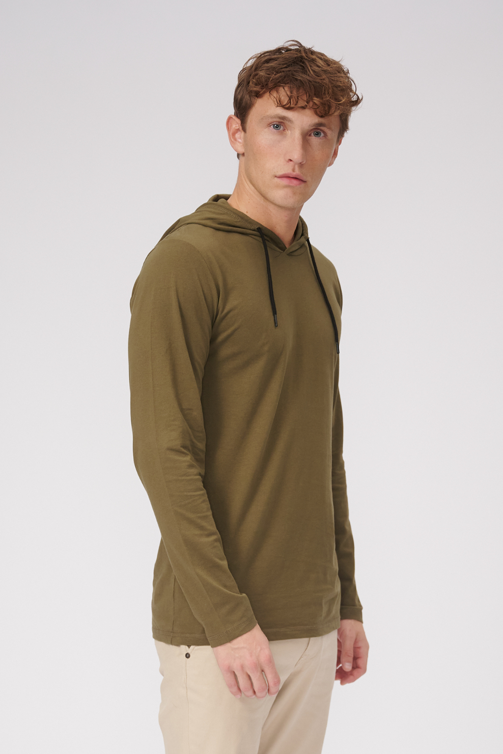 Light hoodie - Oliven