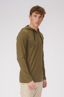 Light hoodie - Oliven