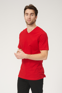 Basic Vneck t-shirt - Rød