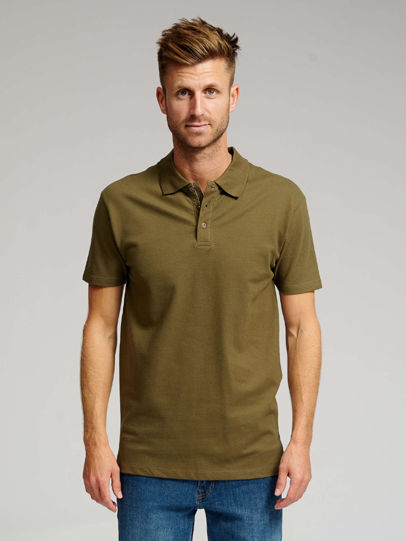 Muscle Polo Shirt - Armygrøn - TeeShoppen - Grøn