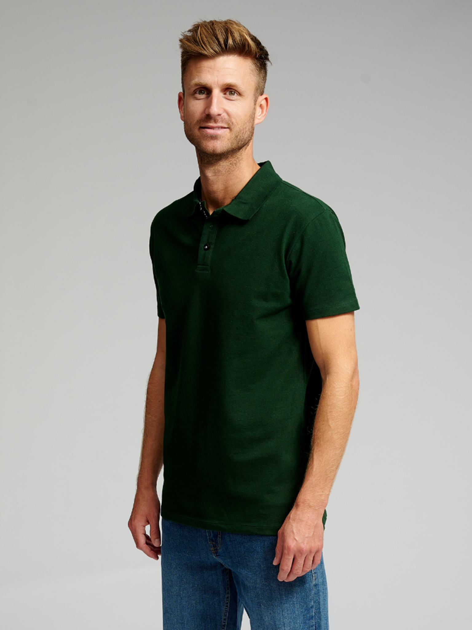 Muscle Polo Shirt - Mørkegrøn - TeeShoppen - Grøn 3