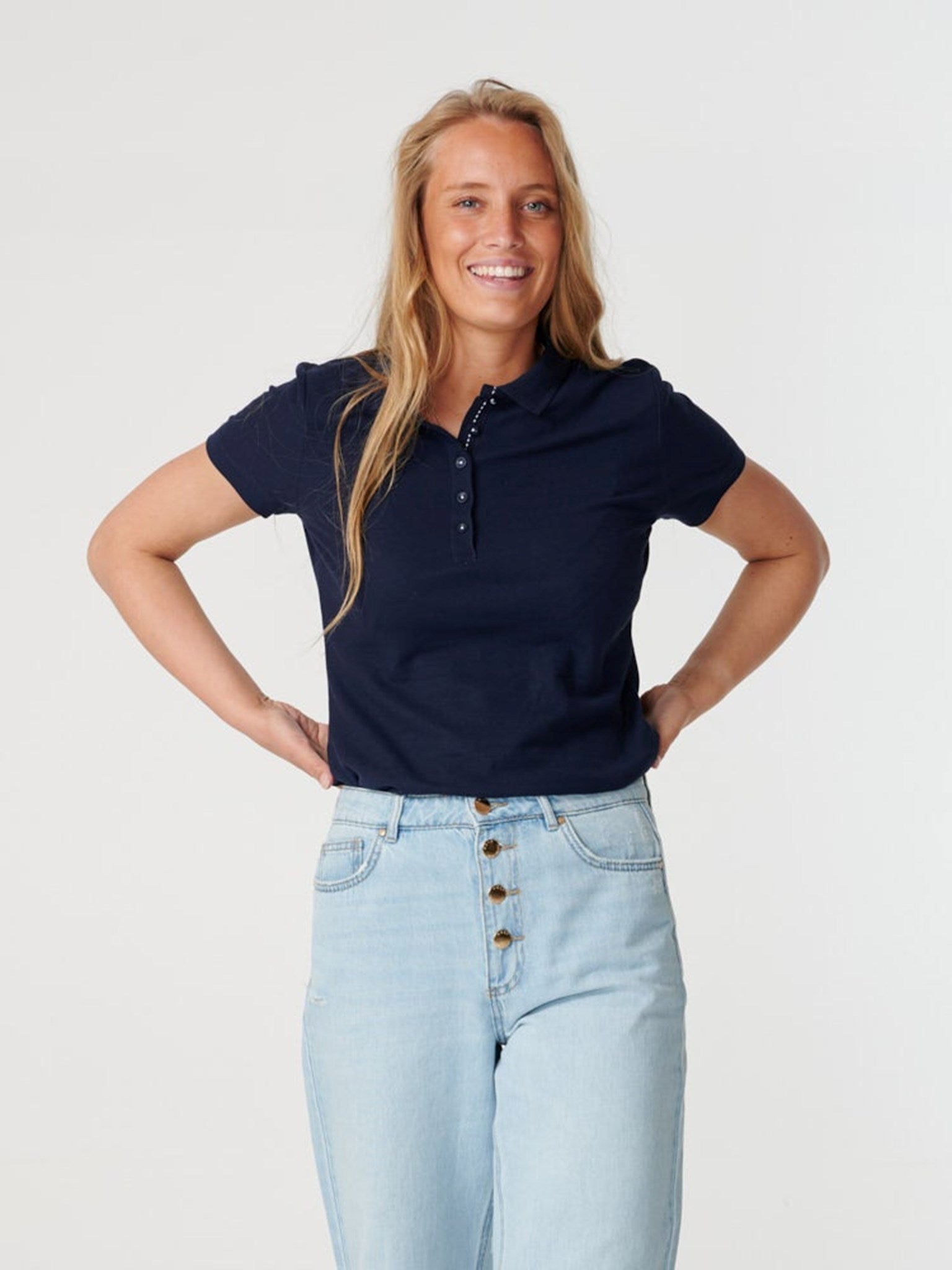 Polo Shirt - Navy - TeeShoppen - Blå