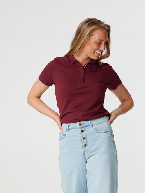 Polo Shirt - Bordeaux - TeeShoppen - Rød