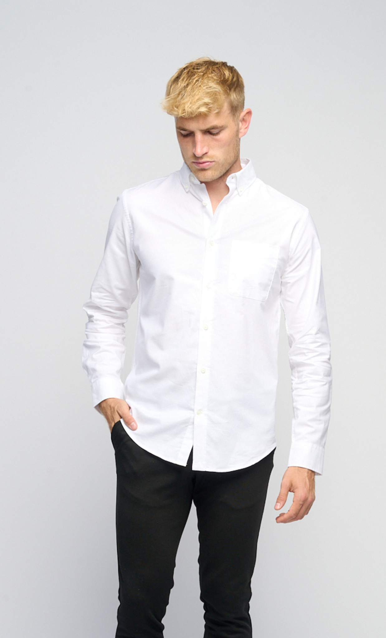Den Originale Performance Oxford Skjorte - Hvid - TeeShoppen - Hvid 3