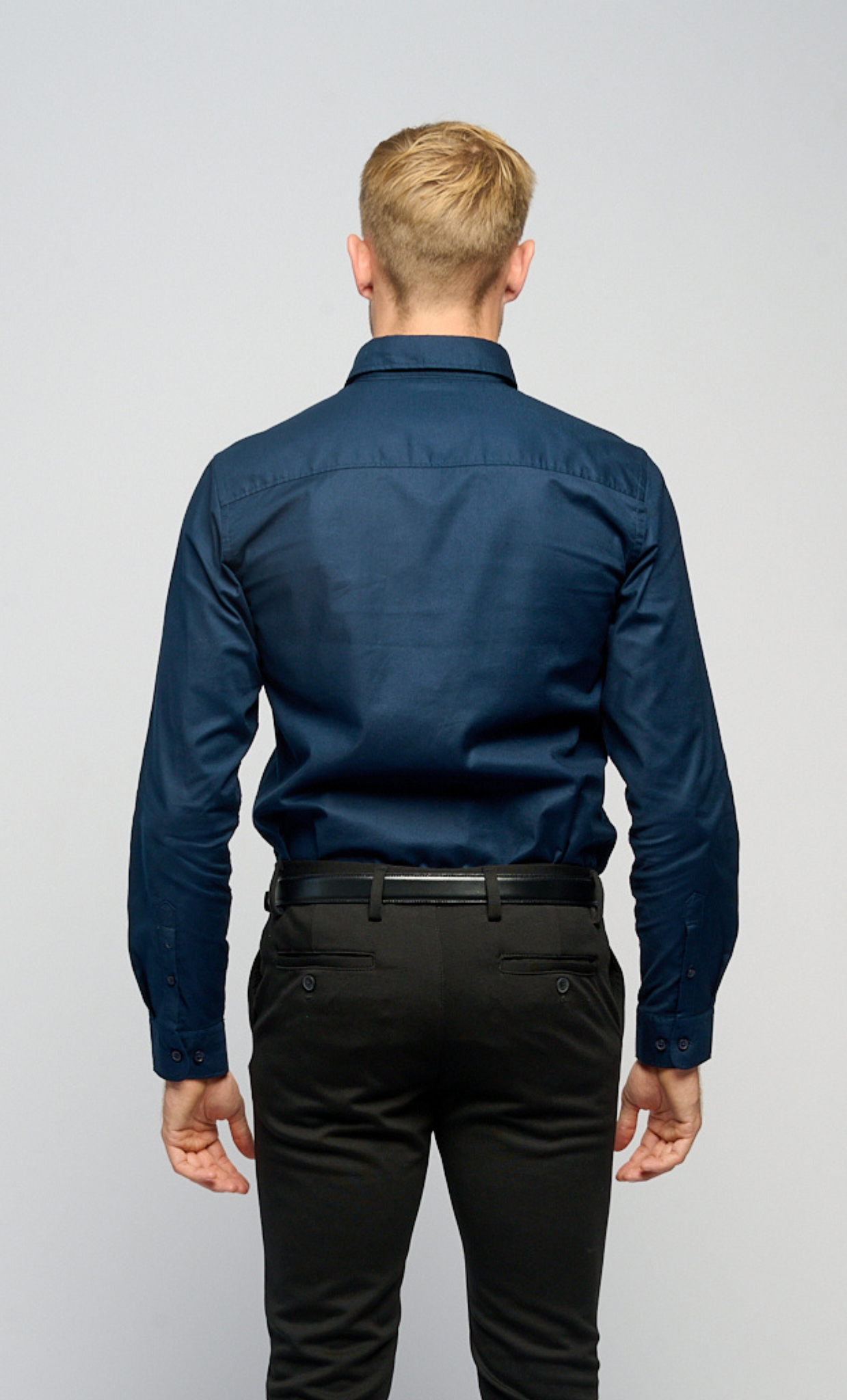 Den Originale Performance Oxford Skjorte - Navy - TeeShoppen - Blå 6