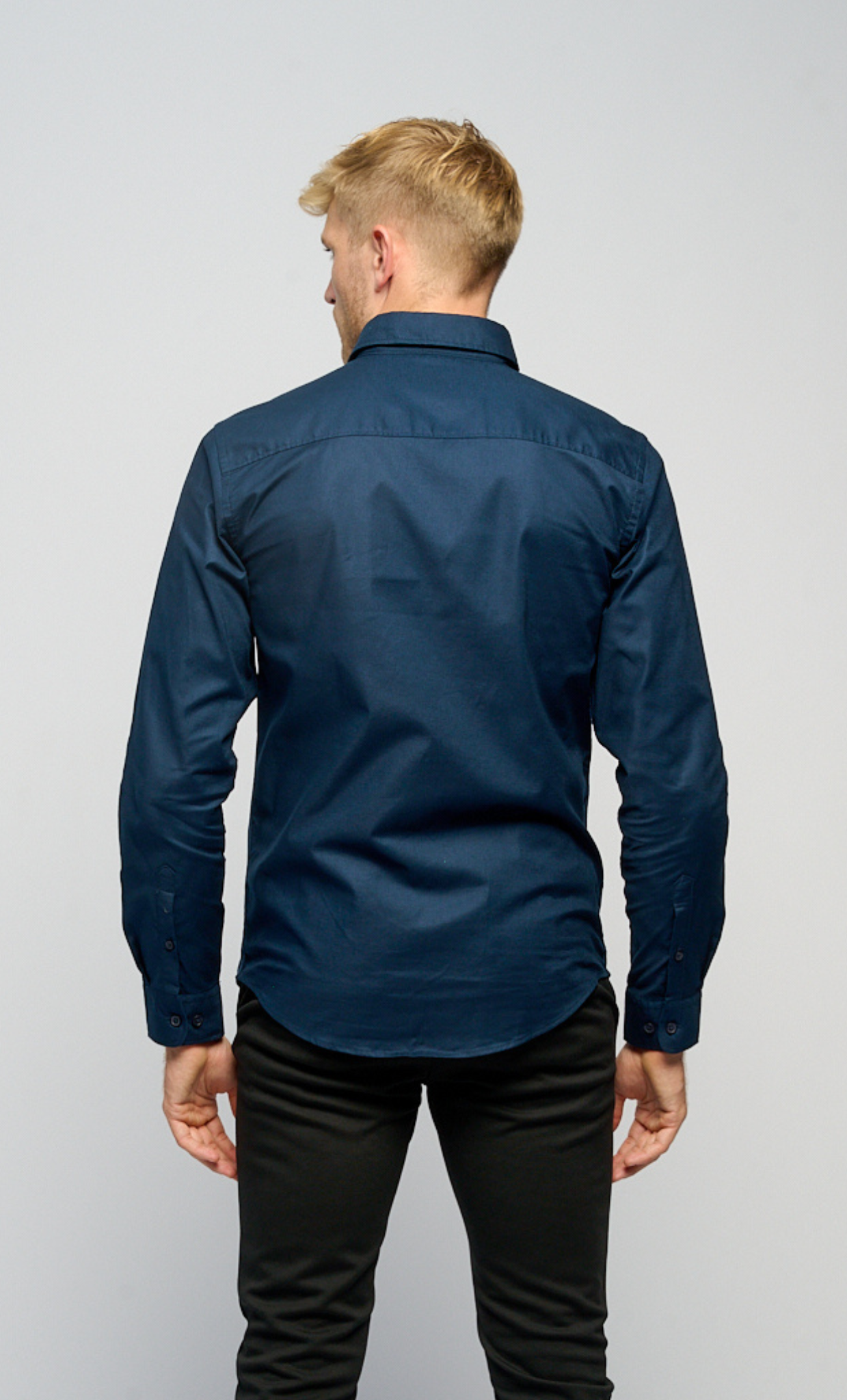 Den Originale Performance Oxford Skjorte - Navy - TeeShoppen - Blå 2