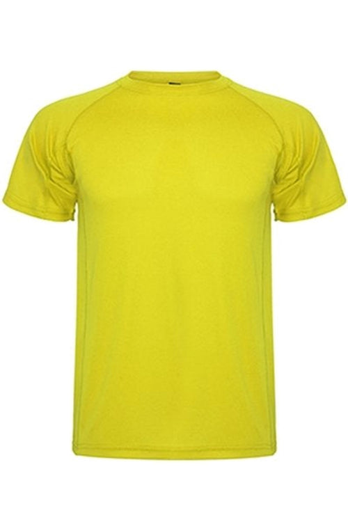 Trænings T-shirt - Gul - TeeShoppen - Gul