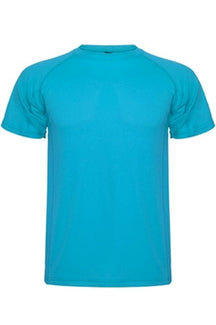 Trænings T-shirt - Turkis blå