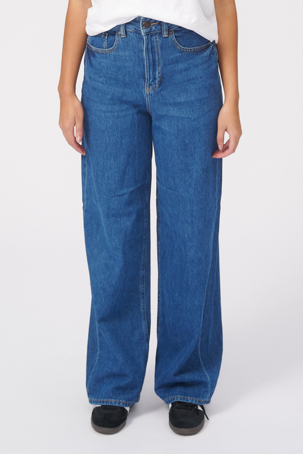 De Originale Performance Wide Jeans - Medium Blue Denim